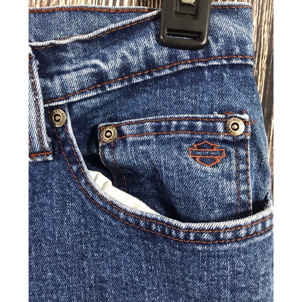 Harley-Davidson Classic Straight Blue Denim Jeans - Picture 3 of 7